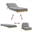 Produktbild 8 för Futonbäddsoffa med madrass 80x206x11 cm impregnerad furu