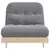 Produktbild 5 för Futonbäddsoffa med madrass 90x206x11 cm massiv furu