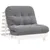 Produktbild 2 för Futonbäddsoffa med madrass vit 90x206x11 cm massiv furu