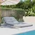 Produktbild 3 för Futonbäddsoffa med madrass vit 90x206x11 cm massiv furu