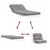 Produktbild 8 för Futonbäddsoffa med madrass vit 90x206x11 cm massiv furu
