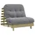 Produktbild 2 för Futonbäddsoffa med madrass 90x206x11 cm impregnerad furu
