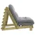 Produktbild 6 för Futonbäddsoffa med madrass 90x206x11 cm impregnerad furu