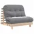 Produktbild 4 för Futonbäddsoffa med madrass 100x206x11 cm massiv furu
