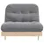 Produktbild 5 för Futonbäddsoffa med madrass 100x206x11 cm massiv furu