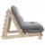 Produktbild 6 för Futonbäddsoffa med madrass 100x206x11 cm massiv furu