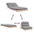 Produktbild 8 för Futonbäddsoffa med madrass 100x206x11 cm massiv furu