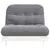 Produktbild 5 för Futonbäddsoffa med madrass vit 100x206x11 cm massiv furu