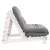 Produktbild 6 för Futonbäddsoffa med madrass vit 100x206x11 cm massiv furu