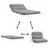 Produktbild 8 för Futonbäddsoffa med madrass vit 100x206x11 cm massiv furu