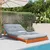 Produktbild 3 för Futonbäddsoffa med madrass vaxad brun 100x206x11 cm massiv furu