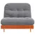 Produktbild 5 för Futonbäddsoffa med madrass vaxad brun 100x206x11 cm massiv furu