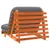 Produktbild 7 för Futonbäddsoffa med madrass vaxad brun 100x206x11 cm massiv furu