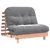 Produktbild 4 för Futonbäddsoffa med madrass 100x206x11 cm massivt douglasträ