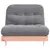 Produktbild 5 för Futonbäddsoffa med madrass 100x206x11 cm massivt douglasträ