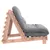 Produktbild 6 för Futonbäddsoffa med madrass 100x206x11 cm massivt douglasträ
