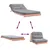 Produktbild 8 för Futonbäddsoffa med madrass 100x206x11 cm massivt douglasträ