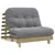 Produktbild 2 för Futonbäddsoffa med madrass 100x206x11 cm impregnerad furu