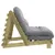 Produktbild 6 för Futonbäddsoffa med madrass 100x206x11 cm impregnerad furu