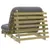 Produktbild 7 för Futonbäddsoffa med madrass 100x206x11 cm impregnerad furu