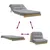 Produktbild 8 för Futonbäddsoffa med madrass 100x206x11 cm impregnerad furu