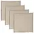 Produktbild 2 för Sittdynor för trädgården 4 st taupe 45x45x2 cm fyrkantig