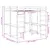Produktbild 10 för Våningssäng med skrivbord & stege vit 200x200 cm massiv furu