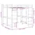 Produktbild 10 för Våningssäng med skrivbord & stege 140x200 cm massiv furu