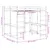 Produktbild 10 för Våningssäng med skrivbord & stege vit 140x200 cm massiv furu