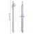 Produktbild 6 för Tältpinnar 24 st V-formade 29,5 cm Ø20 mm galvaniserat stål