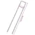 Produktbild 5 för Markpinne U-format 25 st 20x4 cm galvaniserat stål