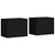 Produktbild 2 för Väggmonterade sängbord 2 st svart 45x30x35 cm