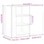 Produktbild 11 för Väggskåp vit 75x35x60 cm konstruerat trä