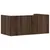 Produktbild 6 för Vägghylla brun ek 70,5x35x30,5 cm konstruerat trä
