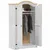Produktbild 3 för Garderob Corona vit 102x52x186 cm massiv furu