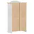Produktbild 6 för Garderob Corona vit 102x52x186 cm massiv furu