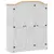 Produktbild 2 för Garderob Corona vit 151,5x52x186 cm massiv furu