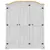 Produktbild 4 för Garderob Corona vit 151,5x52x186 cm massiv furu