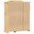 Produktbild 6 för Garderob Corona 151,5x52x186 cm massiv furu