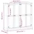 Produktbild 9 för Garderob Corona 194x52x186 cm massiv furu