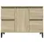 Produktbild 5 för Tvättställsskåp sonoma-ek 80x33x60 cm konstruerat trä
