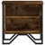 Produktbild 5 för Sängbord rökfärgad ek 40x30x40 cm konstruerat trä