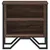 Produktbild 5 för Sängbord 2 st brun ek 40x30x40 cm konstruerat trä