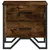 Produktbild 5 för Sängbord 2 st rökfärgad ek 40x41x40 cm konstruerat trä