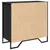 Produktbild 7 för Skänk svart 78x35,5x74,5 cm konstruerat trä