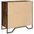 Produktbild 7 för Skänk rökfärgad ek 78x35,5x74,5 cm konstruerat trä