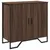 Produktbild 2 för Skänk brun ek 78x35,5x74,5 cm konstruerat trä