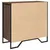 Produktbild 7 för Skänk brun ek 78x35,5x74,5 cm konstruerat trä