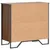 Produktbild 7 för Skänk brun ek 79,5x35,5x74,5 cm konstruerat trä