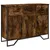 Produktbild 2 för Skänk rökfärgad ek 97x32,5x74,5 cm konstruerat trä
